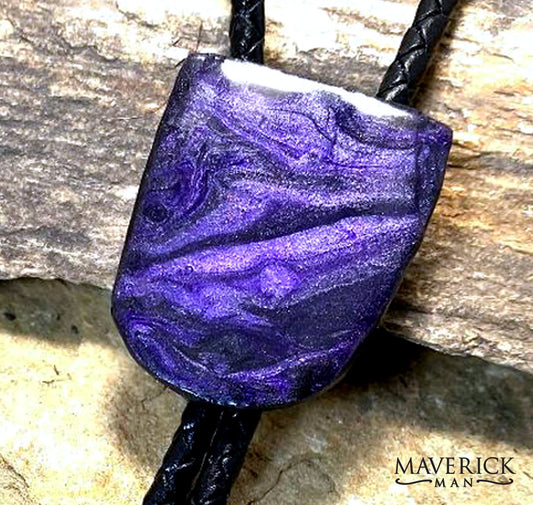 Unique hand painted bolo made from slate