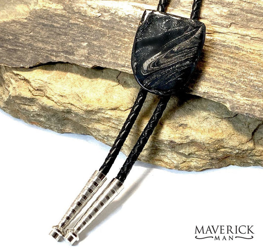 Simple slate bolo with our top-selling black and platinum