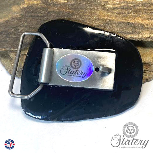 MM Exclusive - SLATE hand painted belt buckle