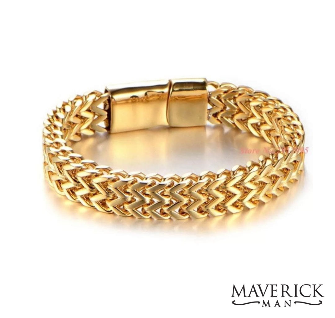 Gold Plated Stainless Steel Bracelet
