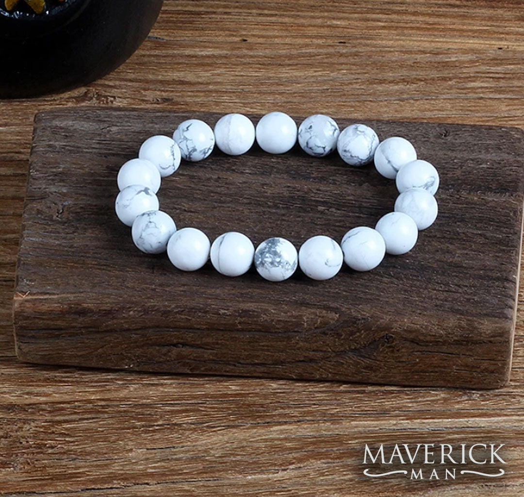 Howlite Beaded bracelet in two sizes