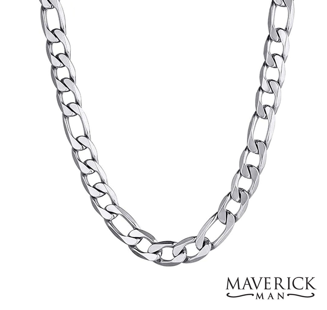 Handsome Stainless Steel Figaro Chain - 10mm