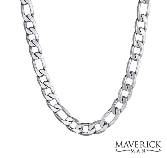 Handsome Stainless Steel Figaro Chain - 10mm