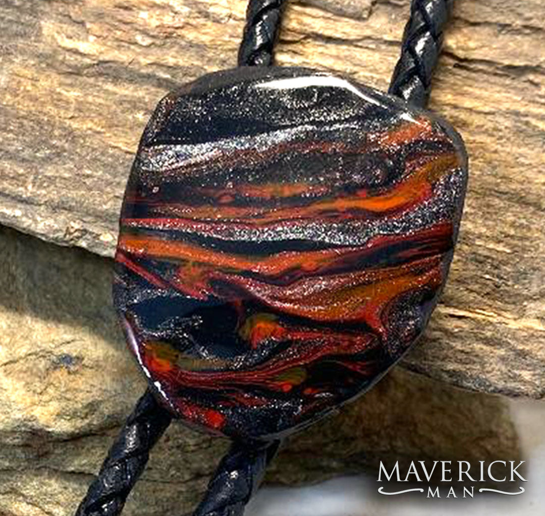 Fantastic fox palette on medium sized bolo made from slate - SET AVAILABLE