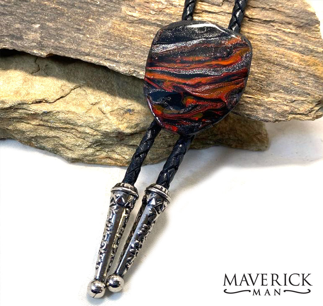 Fantastic fox palette on medium sized bolo made from slate - SET AVAILABLE