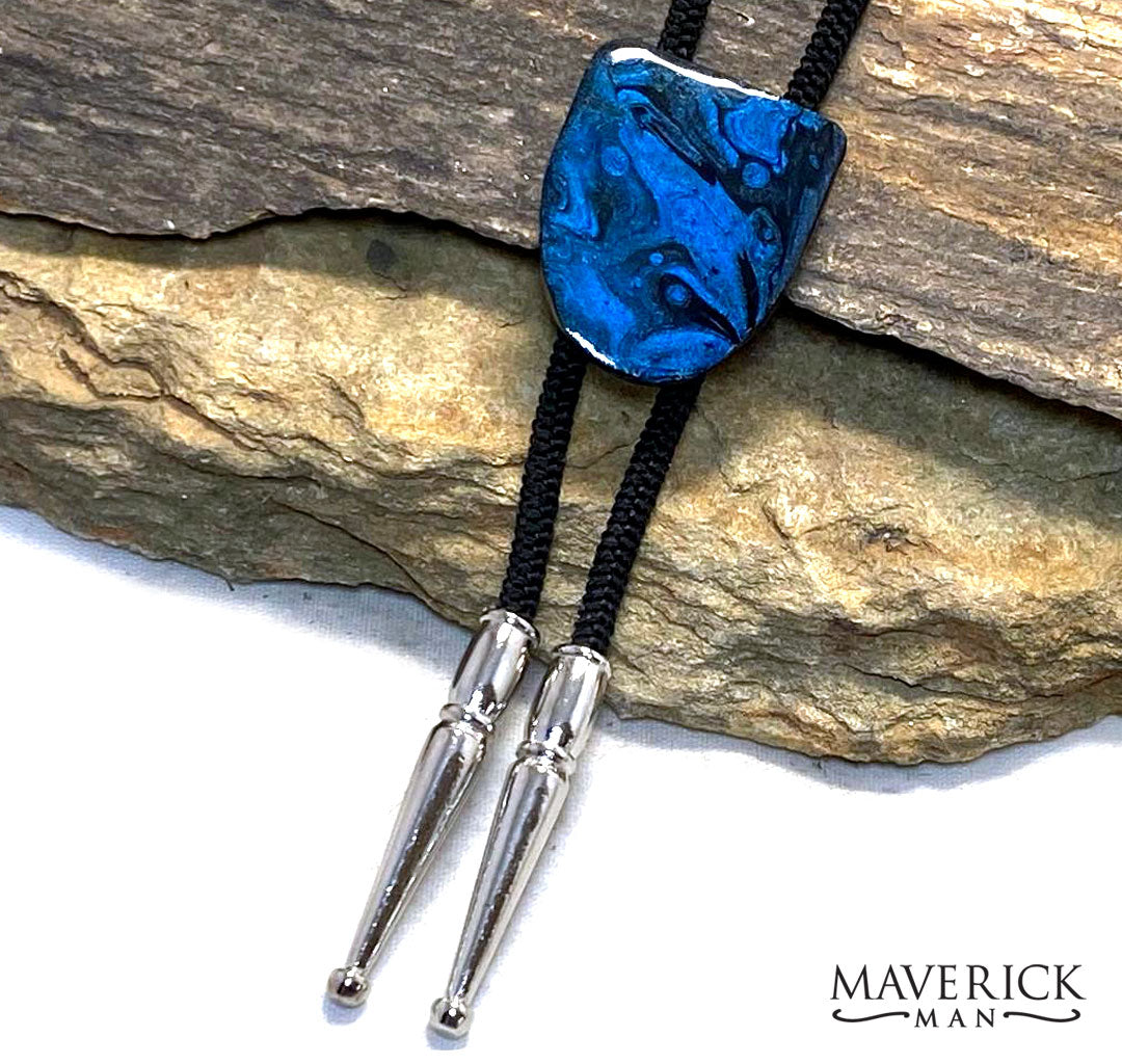 Small bolo made from slate with hand painted stone