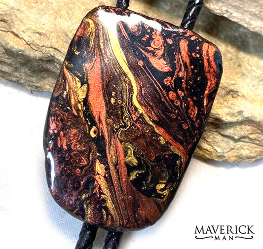 Large slate bolo with with our earth tone metallics