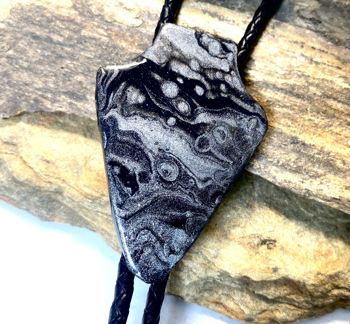 Arrowhead bolo tie made from slate