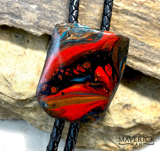 Small bolo made from slate with southwestern colors