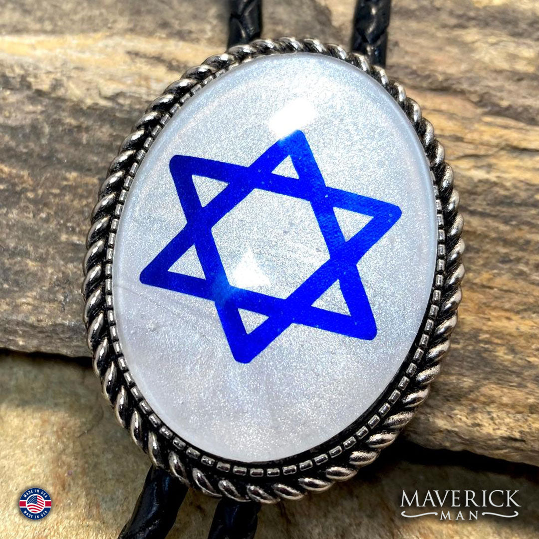 Star of David bolo tie - show your support for Israel