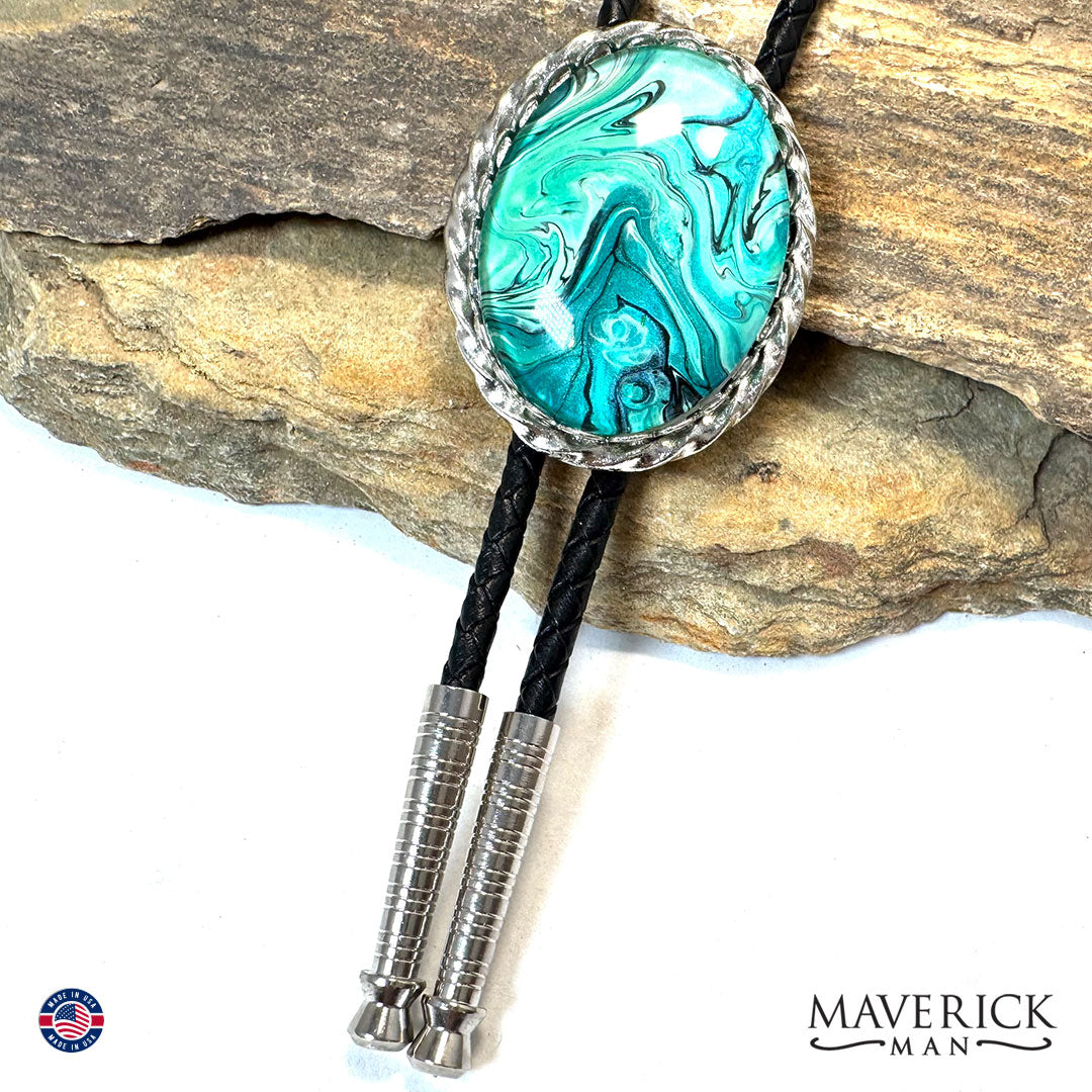 Fabulous bolo tie in Pensacola Beach colors - video