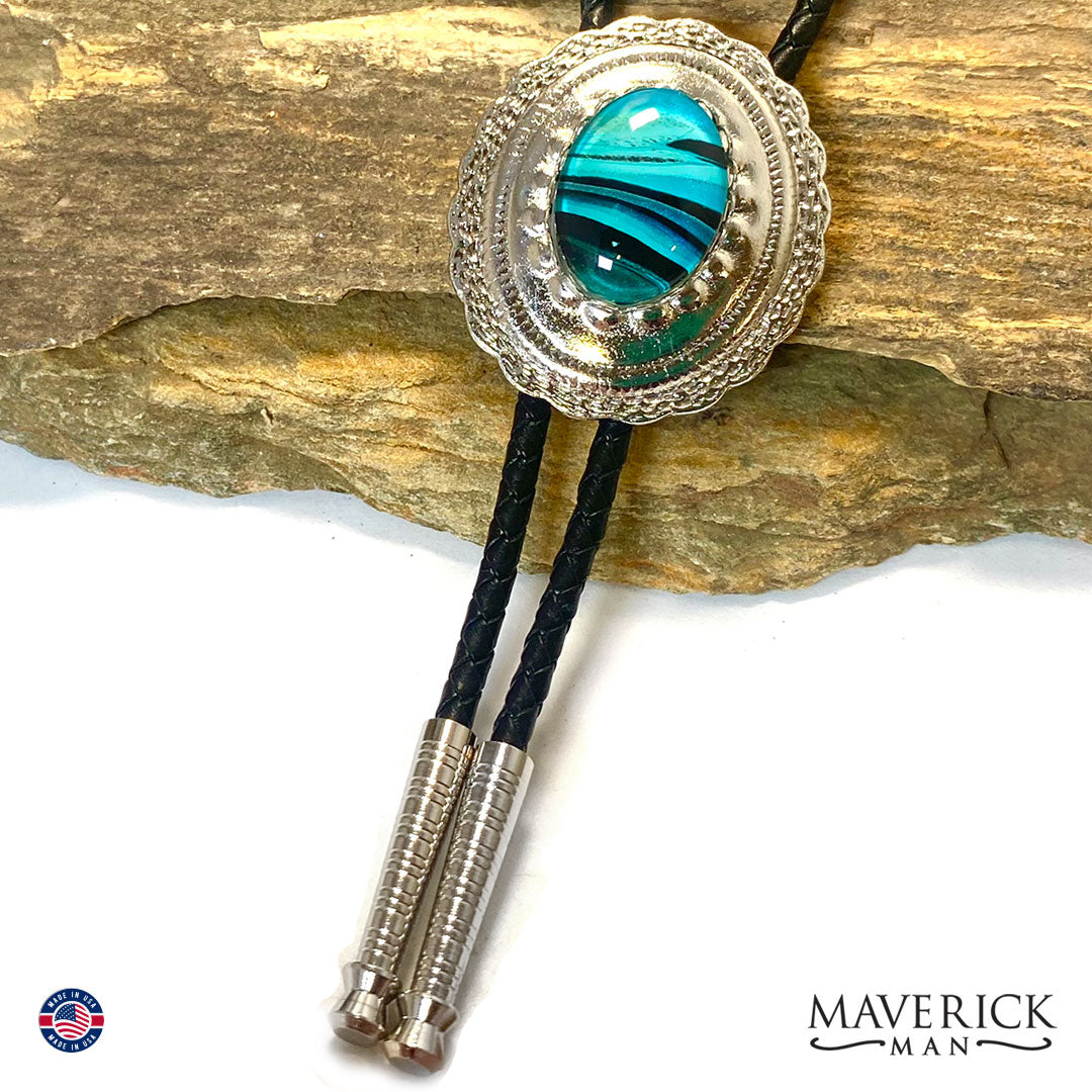 Bolo and buckle set from our Blues collection