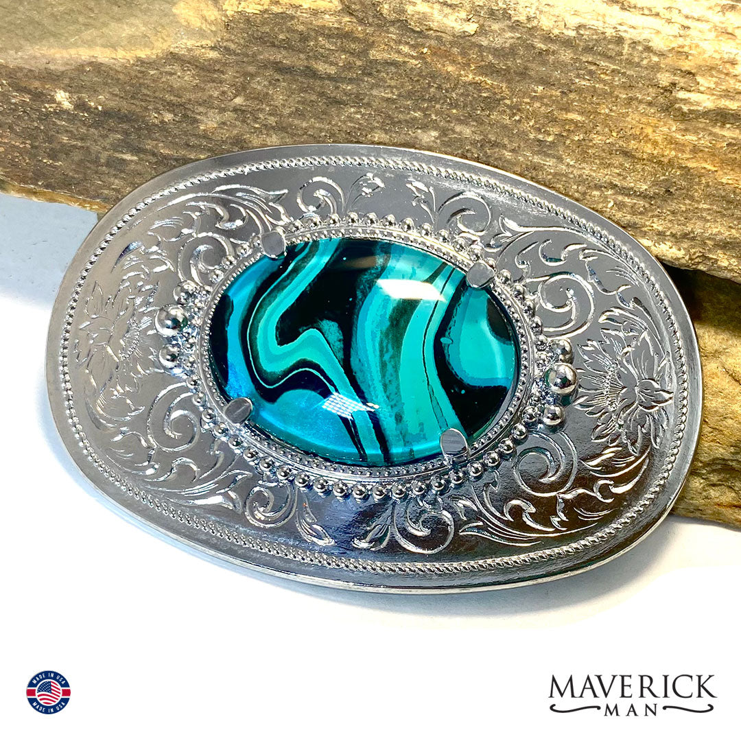 Bolo and buckle set from our Blues collection