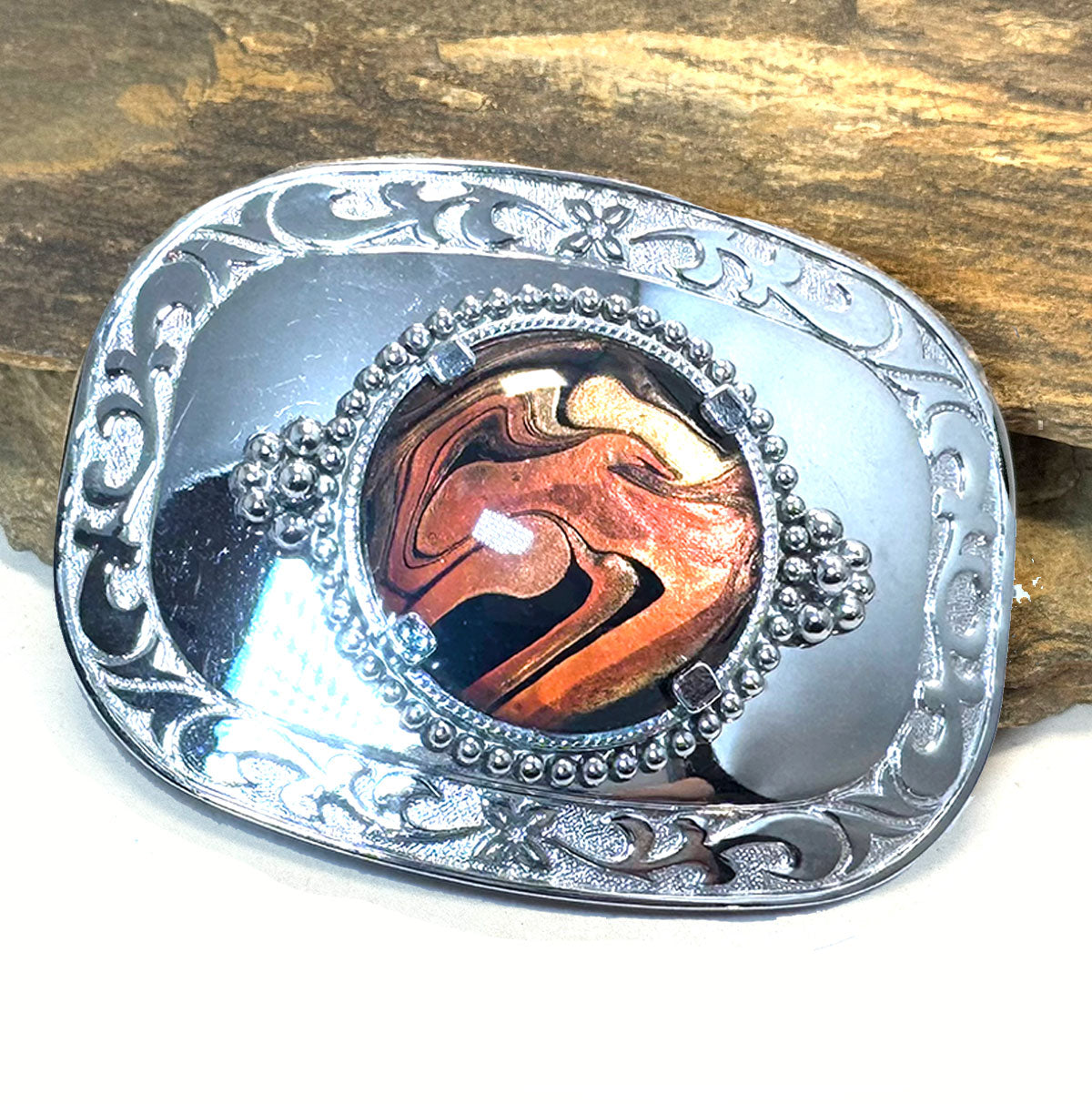Handsome bolo and buckle set with from Earthtones collection