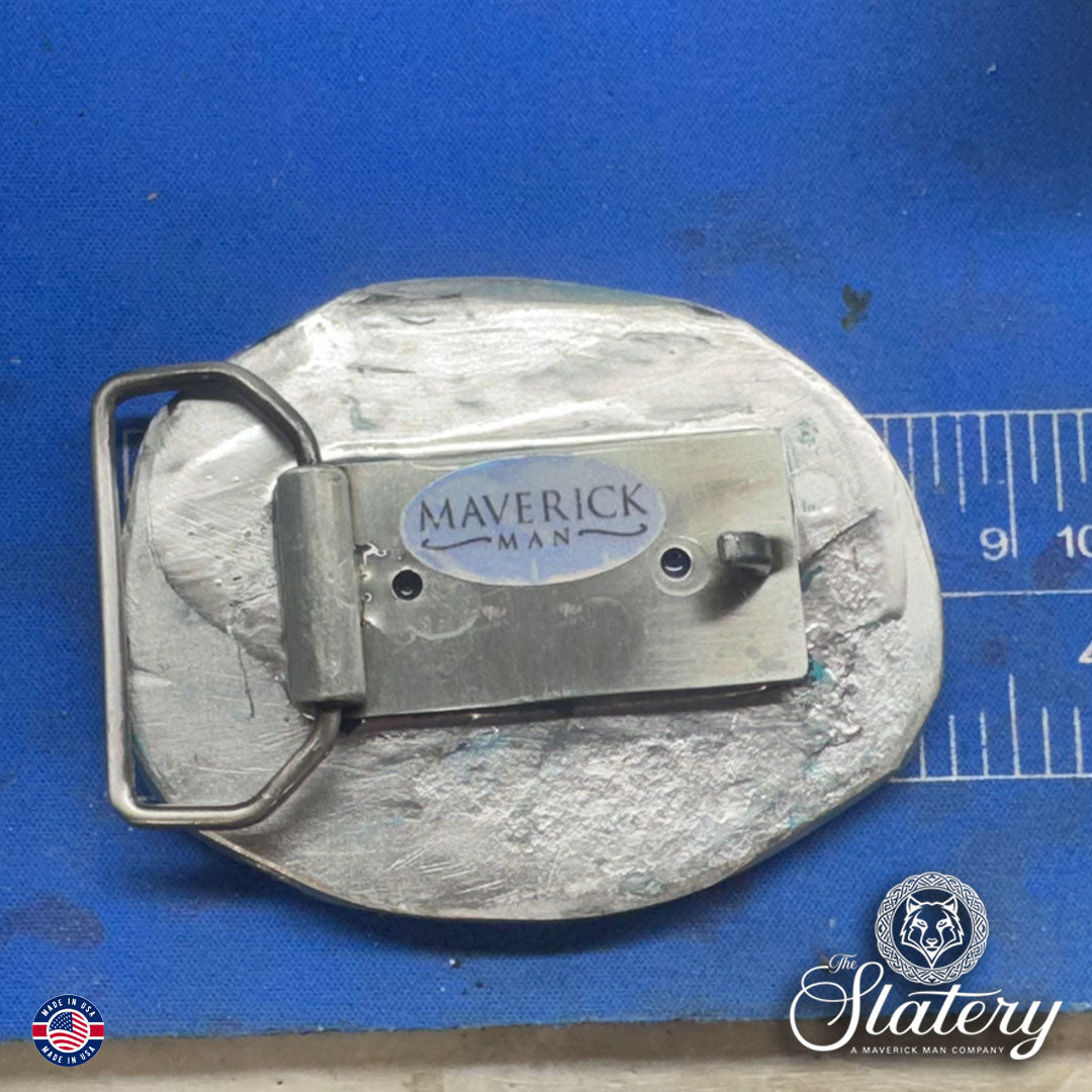 MM Exclusive - SLATE hand painted belt buckle
