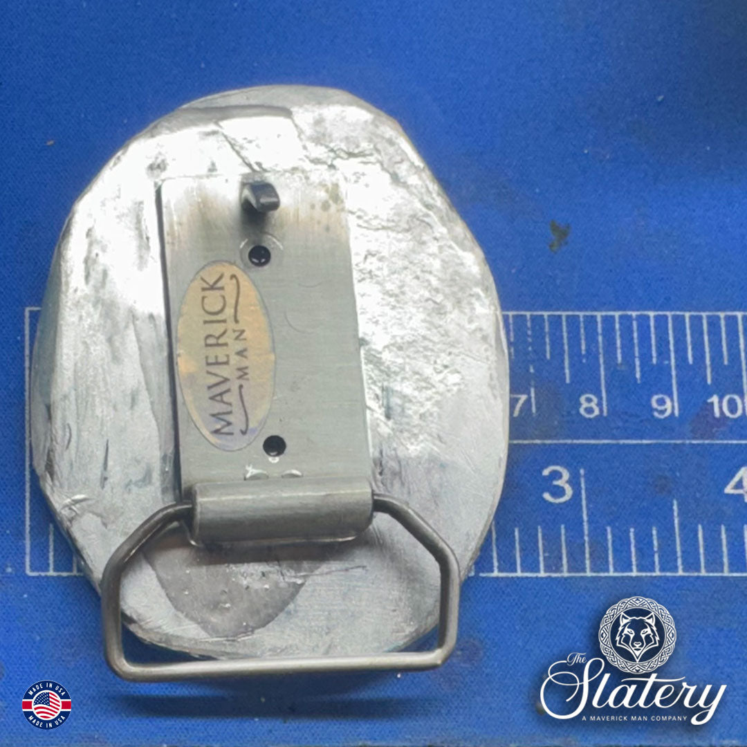 MM Exclusive - SLATE hand painted belt buckle