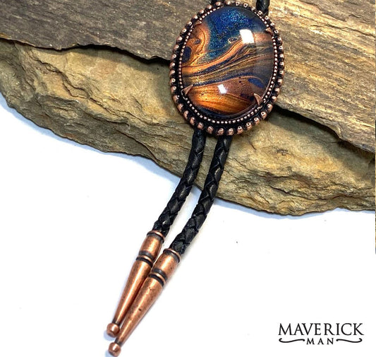 Copper bolo tie