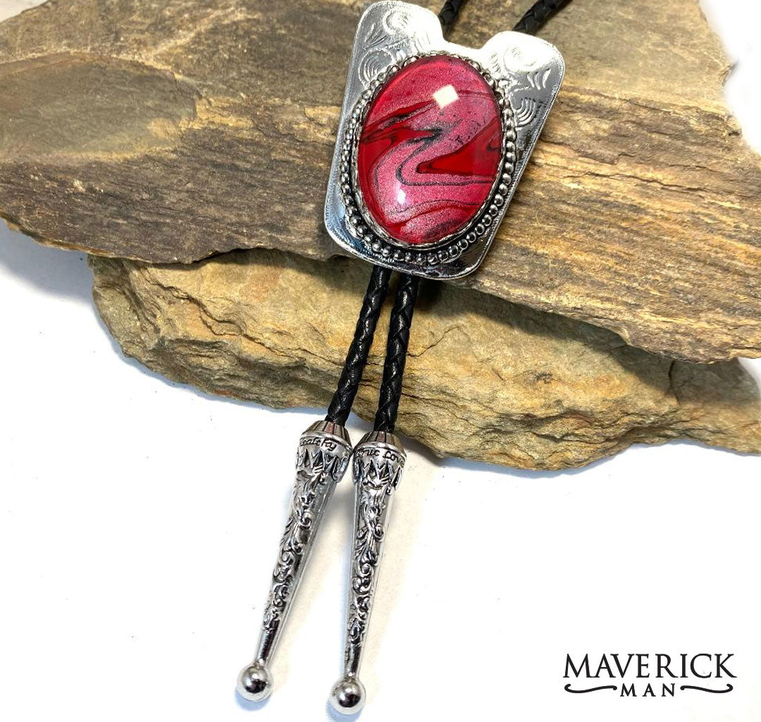 red bolo tie