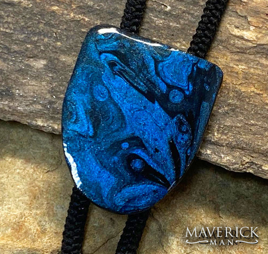 Small bolo made from slate with hand painted stone